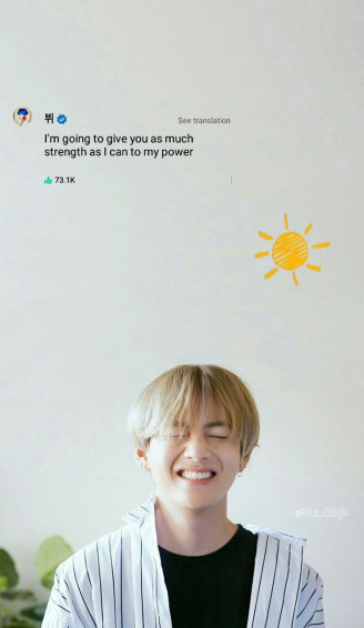 Taehyung Weverse Quote Wallpaper V Bts Quotes Kim