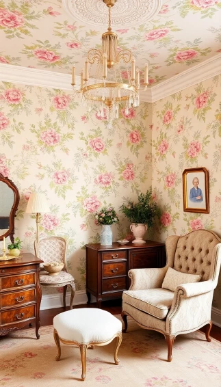 French Provincial Wallpaper