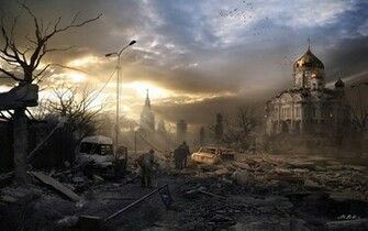 Art End Of The World Nuclear War Apocalyptic Wallpaper Background