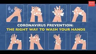 Coronavirus Prevention Right Way To Wash Hands