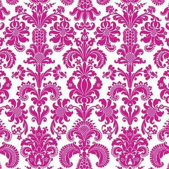 Pink And White Damask Wallpaper