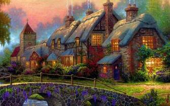 Peaceful Village Wallpaper