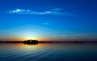Blue Sunset Wallpaper HD