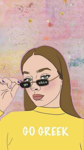 Go Greek Chi Omega Recruitment Graphic Instagram Story
