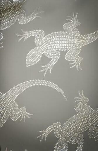 Komodo Wallpaper A Silver Grey With Stunning Lizard Design
