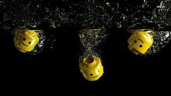 Submerged Lego Heads Wallpaper Funny
