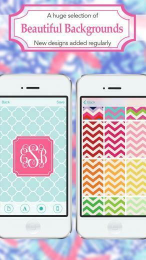 Monogram Lite Wallpaper Background Maker HD With Glitter Themes