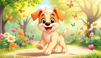 Cartoon Puppy Wallpaper