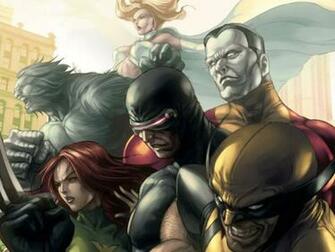 Xmen Wolverine Jean Grey Beast Colossus Marvel Comics Cyclops