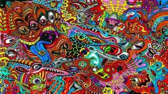 Wallpaper Drawing Surreal Colorful Psychedelic