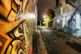 Side Street Graffiti City Formspring Background