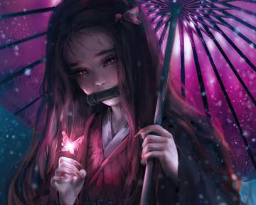 Purple Anime Wallpaper On