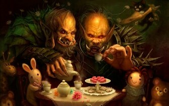 Troll Tea Party Wallpaper Myspace Background