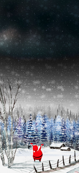 iPhone Pro Max Wallpaper Santa No1 By Rix Wn