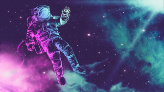 Retro Space Wallpaper