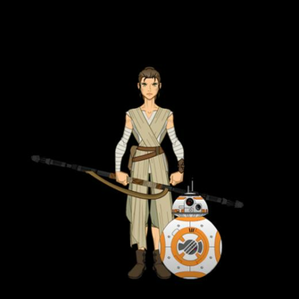 Rey And Bb8 Star Wars By Carcharocles