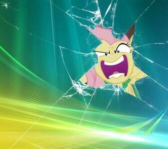Broken Screen Rage Fluttershy My Little Pony Friendship Is Magic