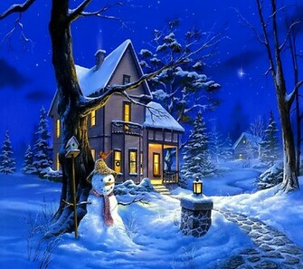 Christmas Night Wallpaper Mobilclub Mobi
