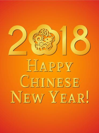 Happy Chinese New Year Card BirtHDay Greeting