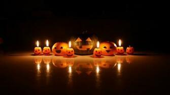 Pumpkin In Haloween Dark Night Wallpaper