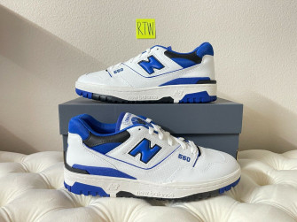 Brand New Balance White Blue Bb550sn1 Size 5us