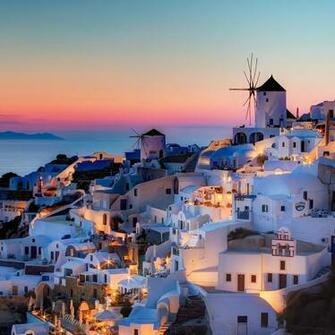 Santorini Wallpaper Iphon HD Background Image