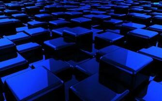 Blue Cubes Wallpaper