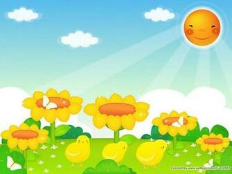 Of Springtime Spring Scene Illustration Wallpaper