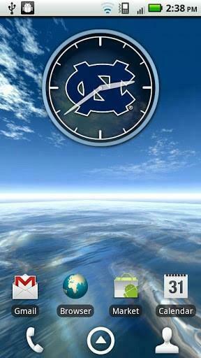 North Carolina Tar Heels Clock S Jpg