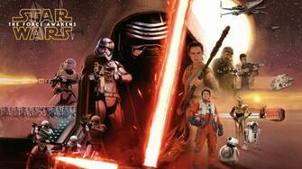 The Force Awakens Poster Wallpaper Background Pictures