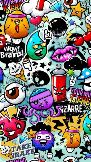 Graffiti Wallpaper iPhone Doodle Doodles