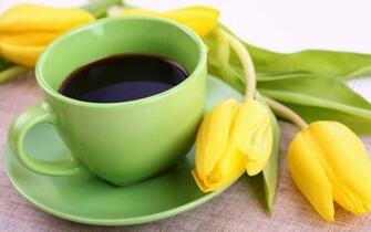 My Morning Coffee Deedeeflower Wallpaper