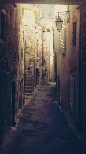 Nature Vintage Country Town Road iPhone Wallpaper