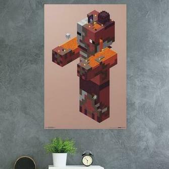 Trends International Minecraft Pigman Nether Paper Print Wayfair