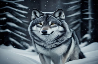 Black And White Wolf Wallpaper