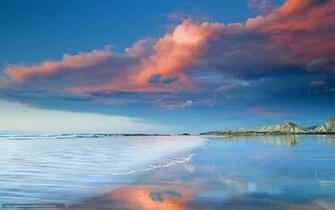 Mare Costa Pietre Cielo Nuvole Rosa Tramonto