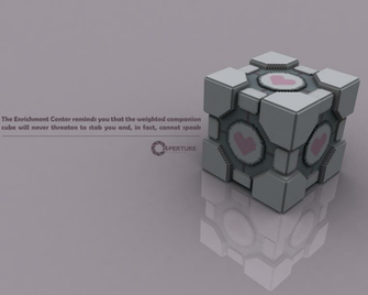 Companion Cube Wallpaper