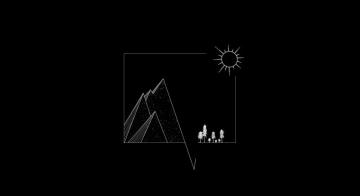 Minimalist Scenery Black Wallpaper Desktop
