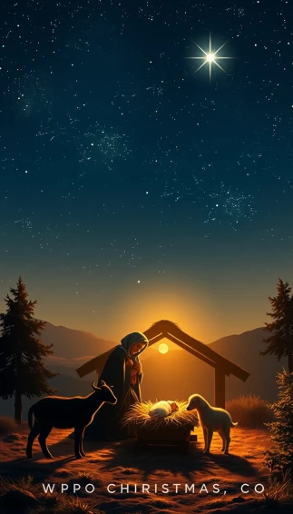 Jesus Christmas Phone Wallpaper