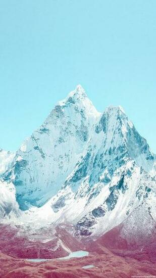 Winter Snowy Lanscape Background For iPhone Background