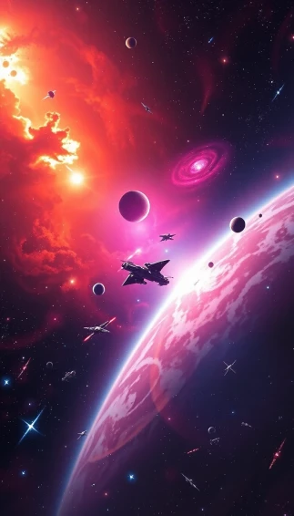 Star Wars Space Scene Background