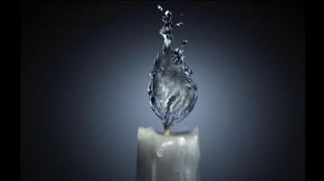 Abstract Frozen Candle HD Wallpaper For Desktop