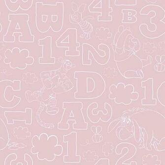 Home Winnie Pooh Vintage Pink Wallpaper By Graham Brown