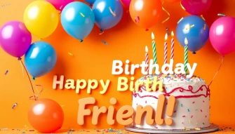 Happy BirtHDay Friend Wallpaper