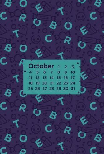 October Desktop Calendar Wallpaper Paper Leaf