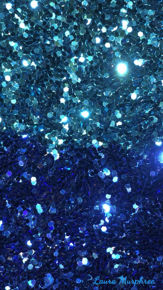Blue Glitter Wallpaper On