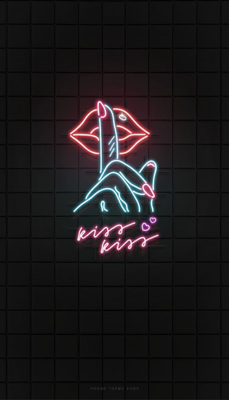 Neon Lights iPhone Wallpaper