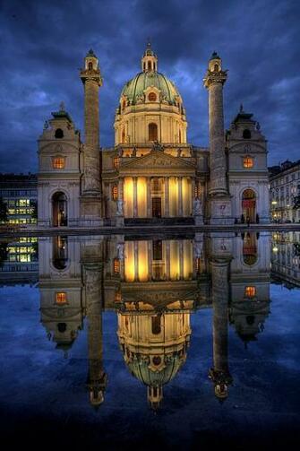 Karlskirche Catholic Church Vienna Wallpaper Phone