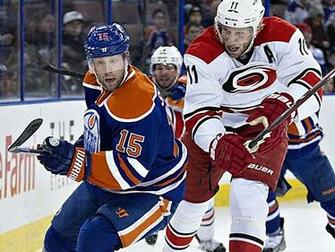 The Hurricanes Jordan Staal And Oilers Nick Schultz