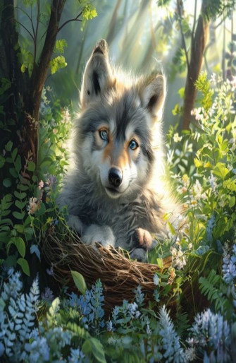 Baby Wolf Wallpaper